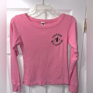 Teenage Millionaire vintage long sleeve T-shirt size small in pink.